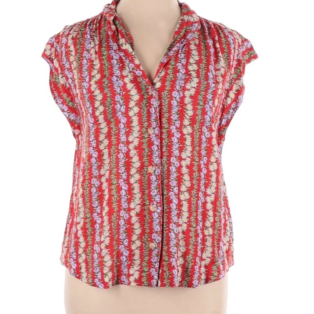 Anthropologie Flowered Top